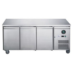 FED-X S/S Three Door Bench Freezer XUB6F18S3V
