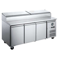 FED-X S/S Three Door Sandwich Counter XSS8C20S3V - XSS8C20S3V