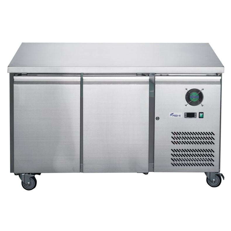 FED-X S/S Two Door Bench Freezer XUB6F13S2V