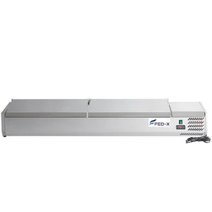 FED-X Salad Bench With Stainless Steel Lids XVRX1800/380S