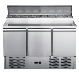 FED-X Three Door Salad Prep Fridge XGNS1300D