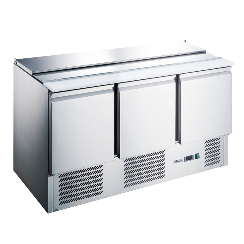 FED-X Three Door Salad Prep Fridge XGNS1300S