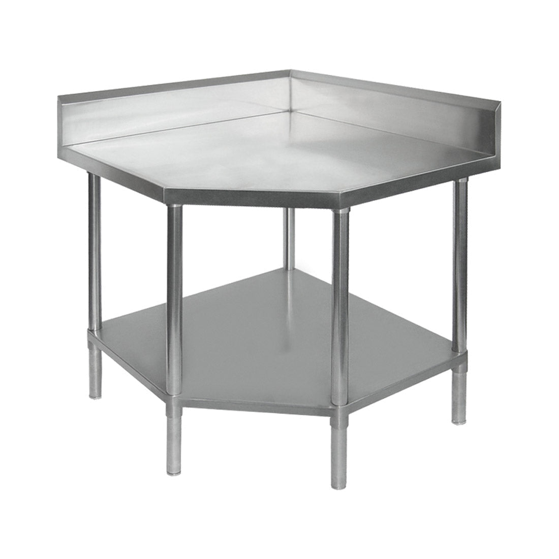 F.H.E 304 Grade Corner Workbenches With 100Mm Splashback