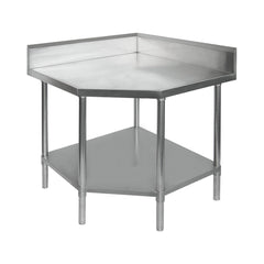 F.H.E 304 Grade Corner Workbenches With 100Mm Splashback - 0900-6-WBCB/H