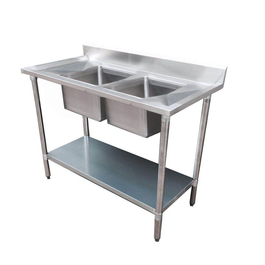 F.H.E 304 Grade Economic Range Double Sink Benches - 1200-6-DSBC