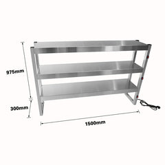 Benchstar Commercial Food Warmer with 12 Lamps – FW12L-153
