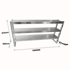 Benchstar Commercial Food Warmer with 15 Lamps – FW15L-183