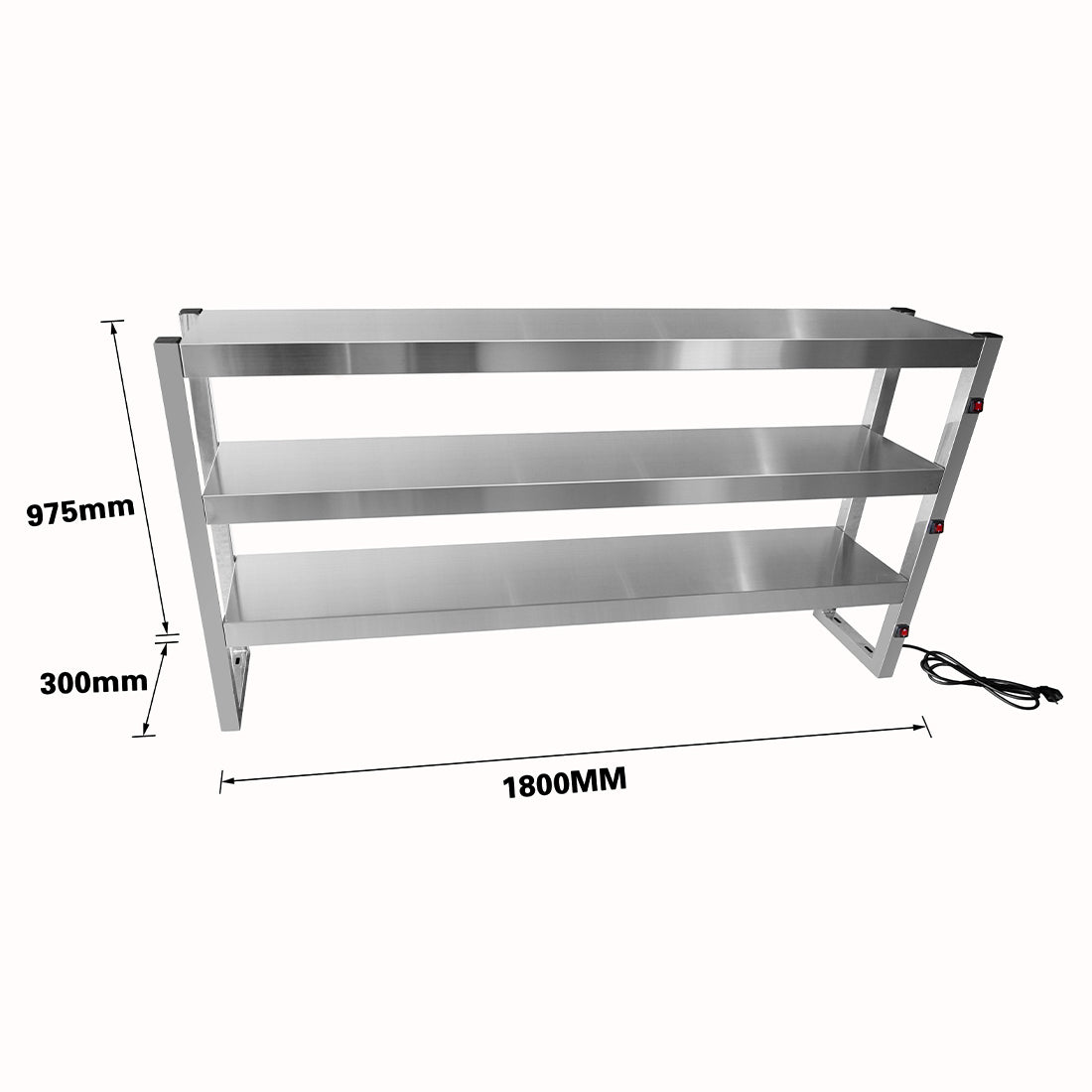 Benchstar Commercial Food Warmer with 15 Lamps – FW15L-183