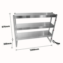 Benchstar Commercial Food Warmer with 9 Lamps – FW9L-123