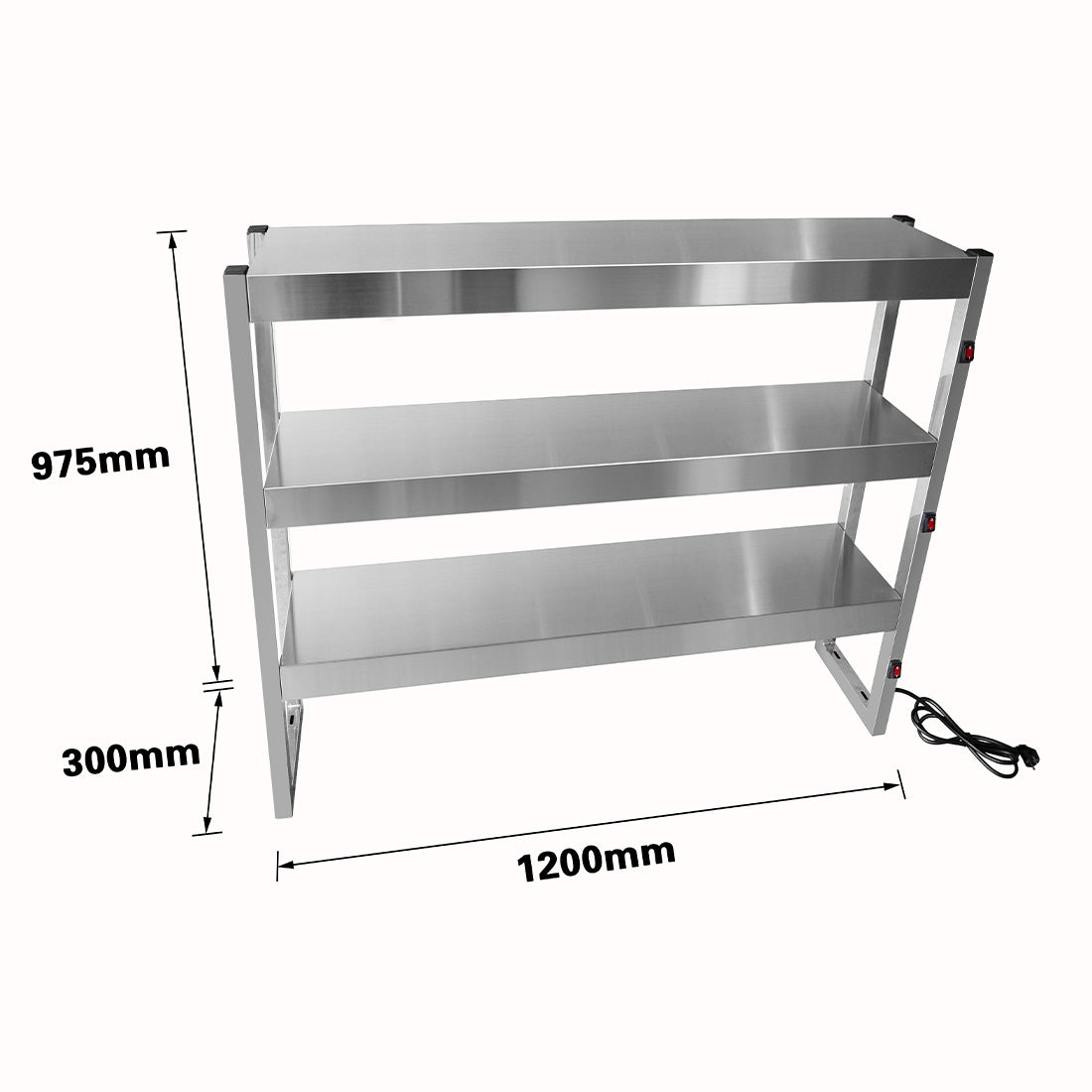 Benchstar Commercial Food Warmer with 9 Lamps – FW9L-123