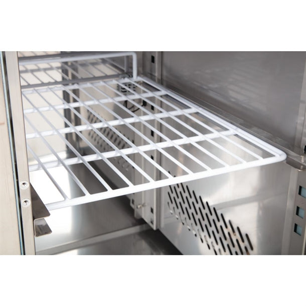 Polar U-Series 3 Door Counter Fridge 417Ltr UA048-A