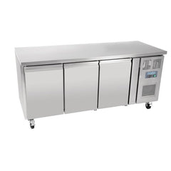 Polar U-Series 3 Door Counter Fridge 417Ltr UA048-A