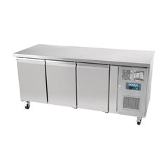 Polar U-Series 3 Door Counter Fridge 417Ltr UA048-A