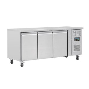Polar U-Series 3 Door Counter Fridge 417Ltr UA048-A