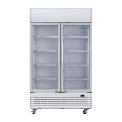 Polar G-Series Hinged Door Upright Display Cooler with Light Box 950Ltr