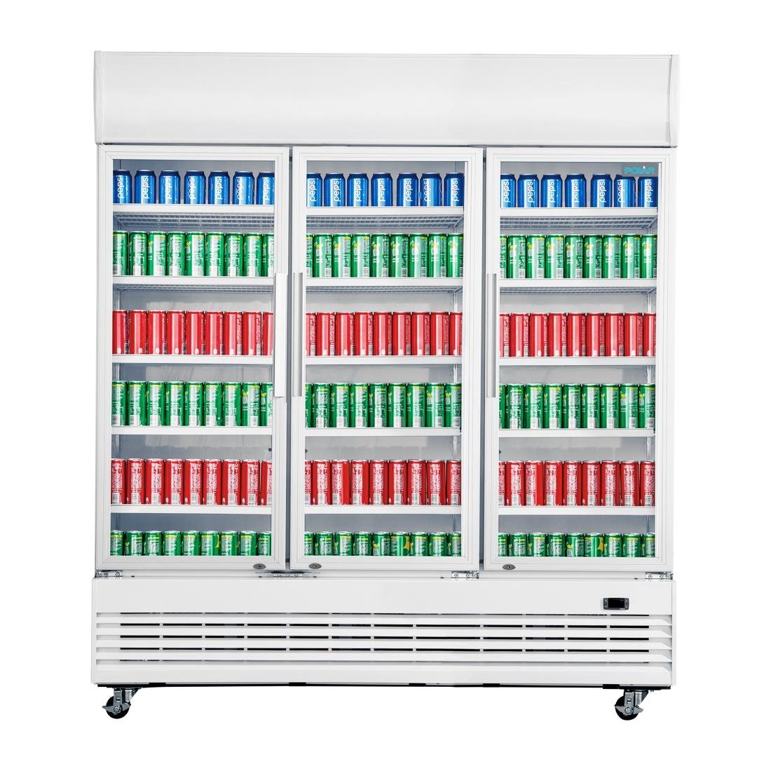 Polar G-Series Triple Door Upright Display Chiller 1300Ltr GE769-A