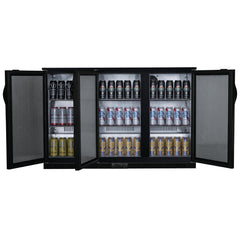 Polar G-series 850mm Triple Door Back Bar Cooler Solid Door 320 Ltr