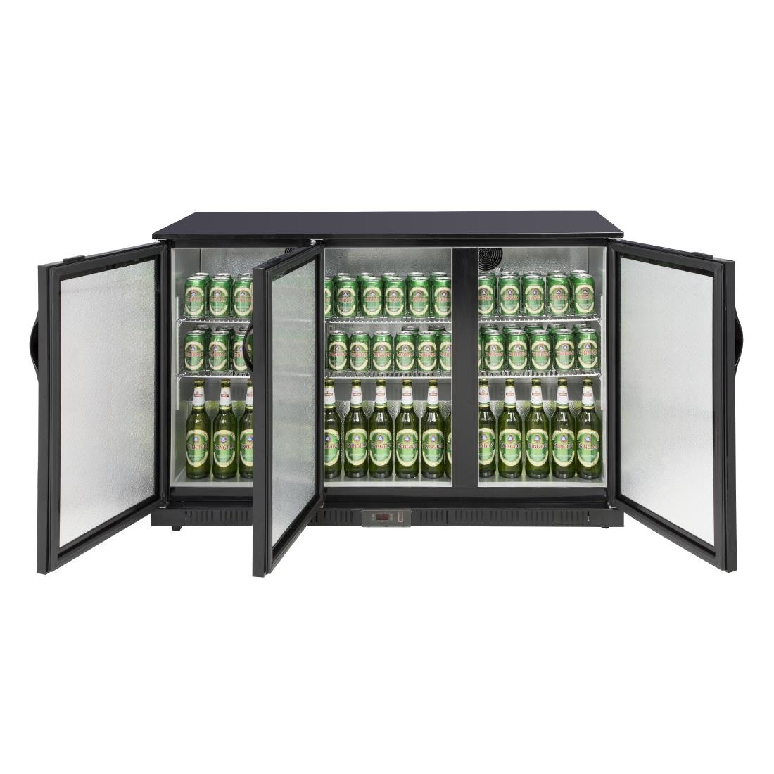 Polar G-series 850mm Triple Door Back Bar Cooler Solid Door 320 Ltr