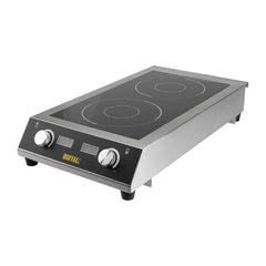 Apuro Heavy Duty Double Induction Cooktop 7kW