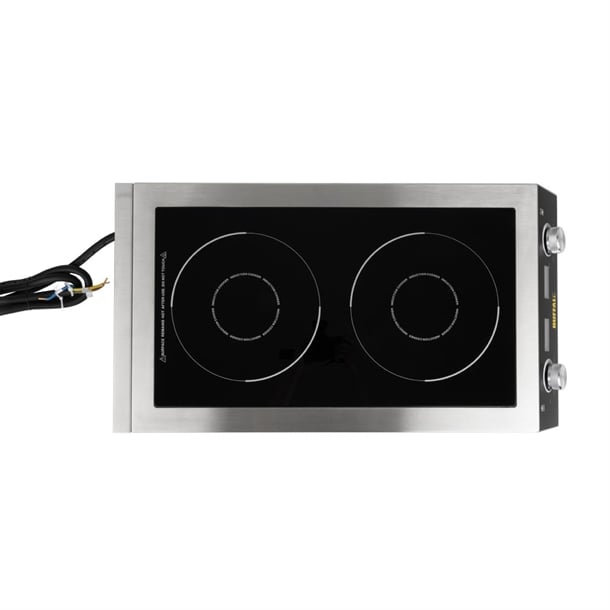 Apuro Heavy Duty Double Induction Cooktop 7kW