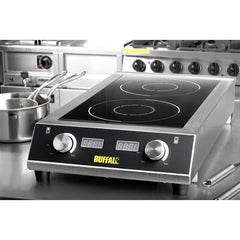 Apuro Heavy Duty Double Induction Cooktop 7kW