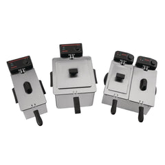 Caterlite Light Duty Twin Tank Twin Basket Countertop Fryer 2x 3.5Ltr