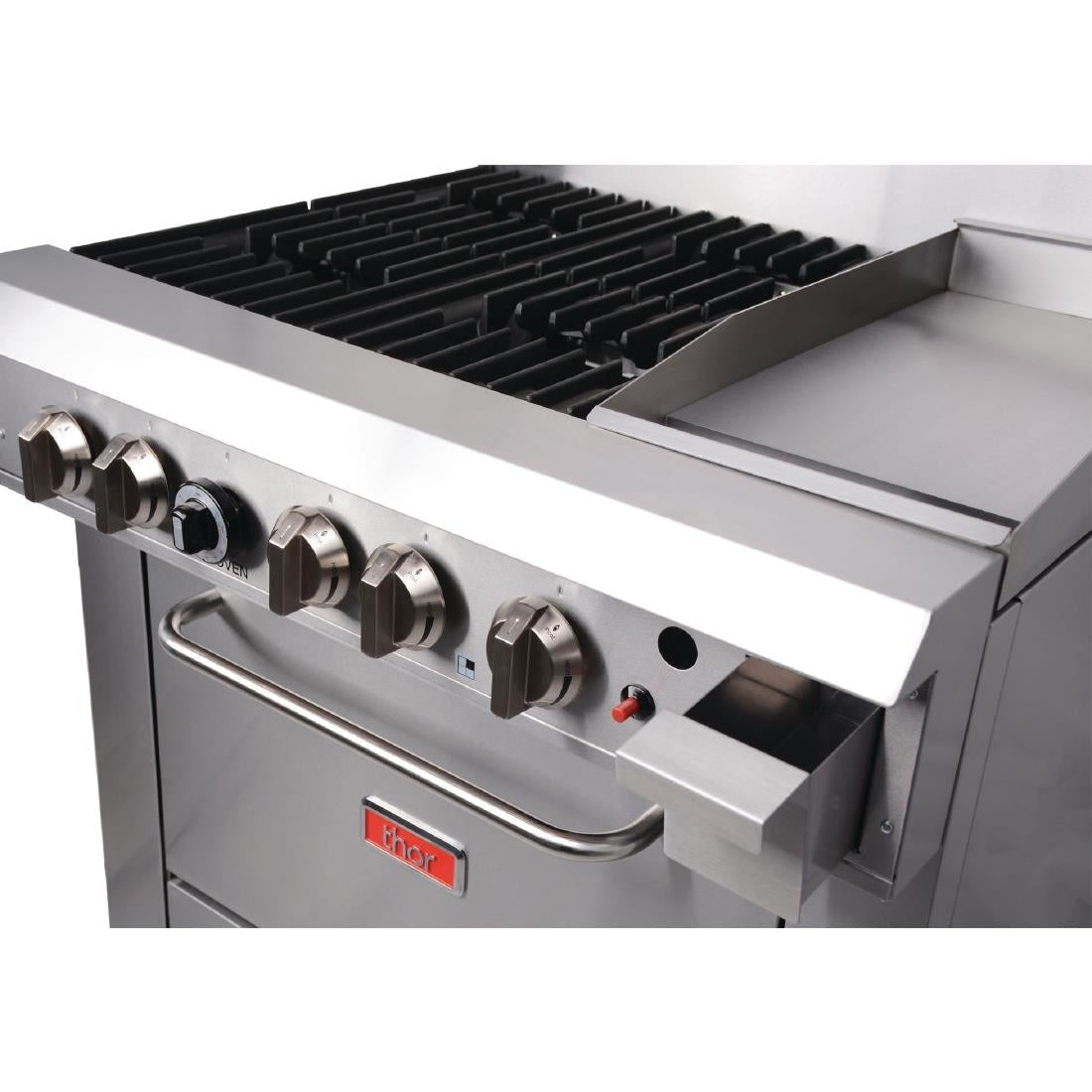 Thor 4 Burner Natural Gas Oven Range with Griddle Plate