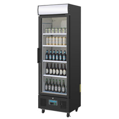 Polar G-Series Upright Display Fridge 368Ltr Black