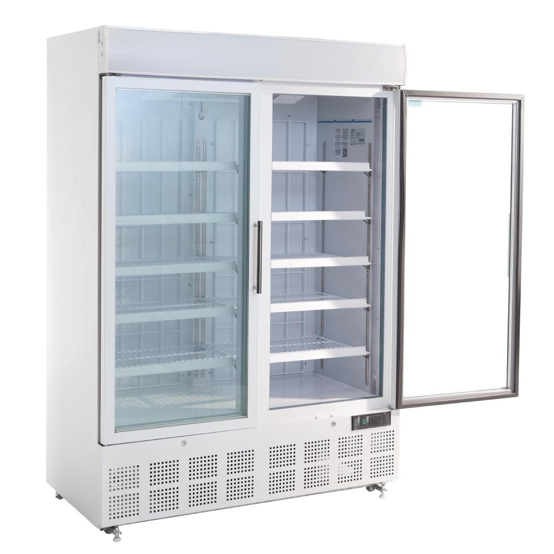 Polar G-Series 2 Door Upright Display Freezer 920Ltr White  GH507-A