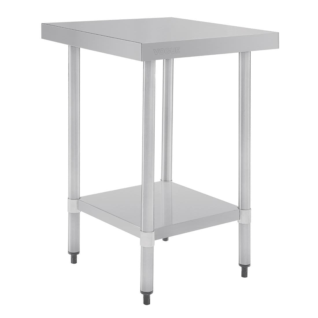 Vogue 430 Grade Stainless Steel Prep Table 700mm Depth