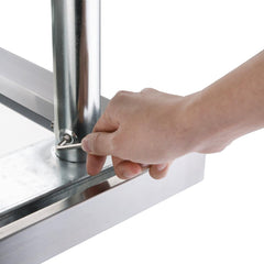 Vogue 430 Grade Stainless Steel Prep Table 700mm Depth