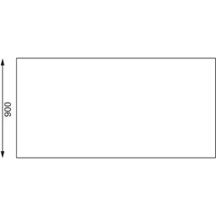 Vogue 304 Grade Stainless Steel Centre Table 900mm Depth