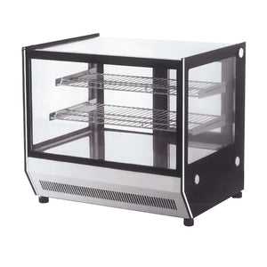Bonvue Counter Top Square 2 Shelves Glass Cold Food Display GN-1200RT