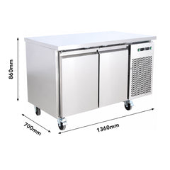 Thermaster Dual-Temperature GN Counter Refrigerator – GN2100DT — view 2