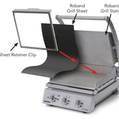 Roband Grill Station 8 slice, smooth non stick plates