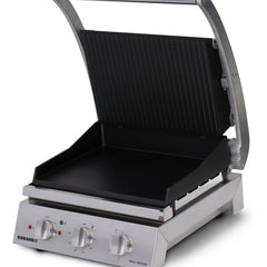 Roband Grill Station 6 slice, non stick with ribbed top plate