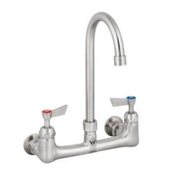 3Monkeez Stainless Steel Exposed Dual Wall Mount Tap Body with Gooseneck Spout