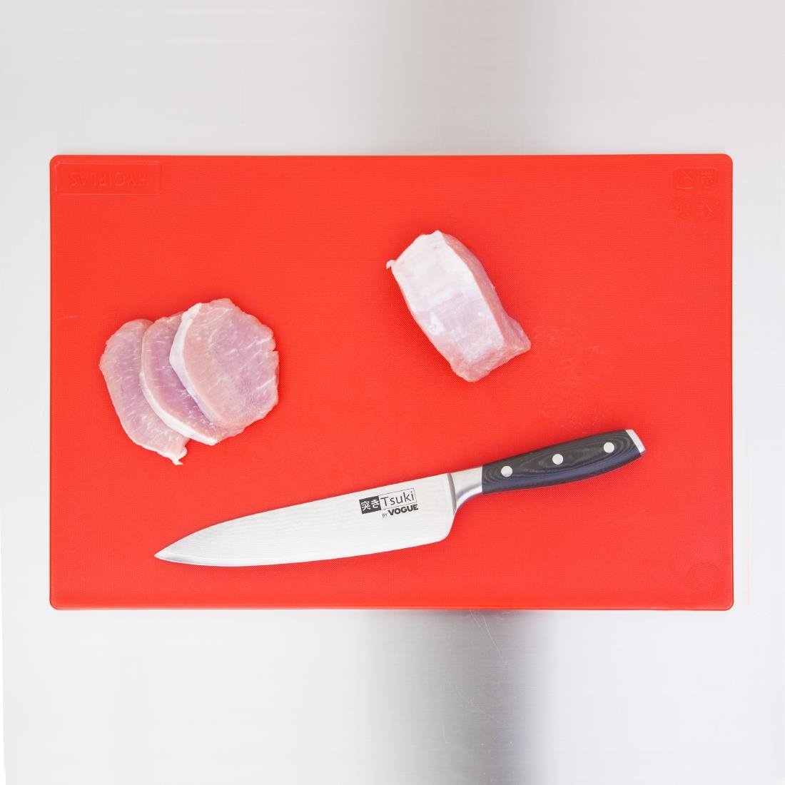 Hygiplas Antibacterial High Density Pack of 6 Chopping Boards - 450x305x12mm