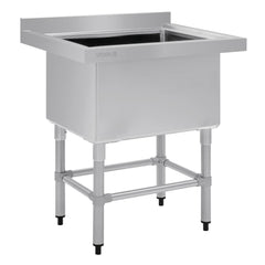 Vogue St/St Deep Pot Sink - 770mm (w) x 600mm (d)  90mm Drain