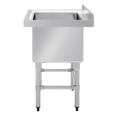 Vogue St/St Deep Pot Sink - 770mm (w) x 600mm (d)  90mm Drain
