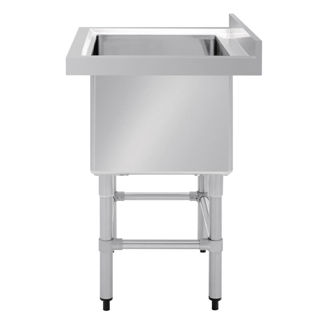 Vogue St/St Deep Pot Sink - 770mm (w) x 600mm (d)  90mm Drain