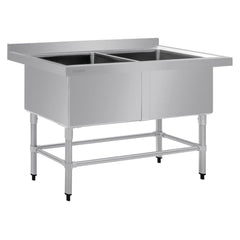 Vogue Double Deep Pot Sink 90mm Drain