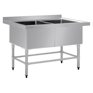 Vogue Double Deep Pot Sink 90mm Drain