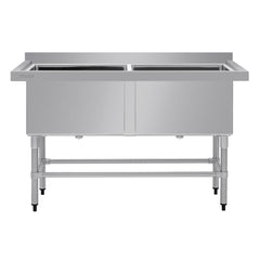 Vogue Double Deep Pot Sink 90mm Drain