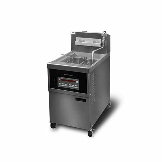 Henny Penny 340 Series Large Capacity Single Well Auto Lift Electric Open Fryer with 1000 Computron
