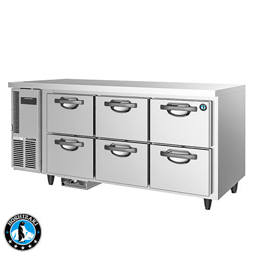 Hoshizaki 6 Drawer 150mm Deep Gastronorm Underbench Fridge