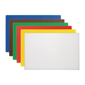 Hygiplas Antibacterial High Density Pack of 6 Chopping Boards - 450x305x12mm
