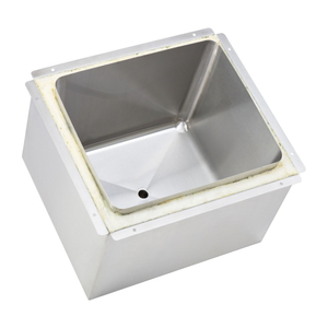 Modular Systems 300 x 300 x 200mm Bowl Stainless Steel Weld-In Insulated Ice Well - IB-303020