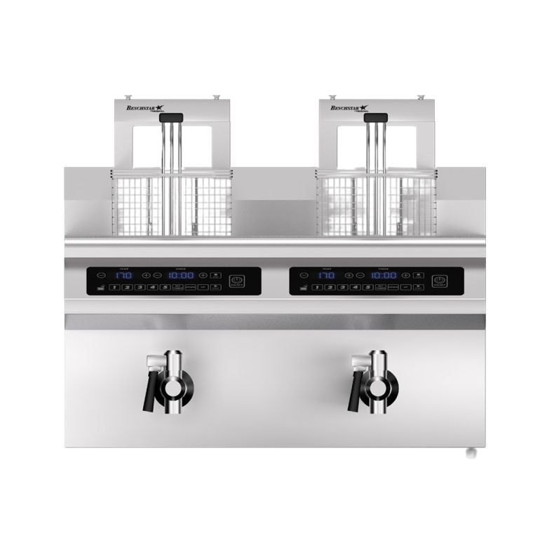 Benchstar Double Tanks Auto Lifting Induction Fryer - IF7000D-AL