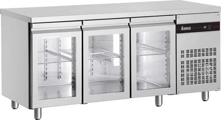Inomak UBI7179G GLASS DOOR UNDERCOUNTER FRIDGE 1790MM